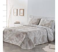 VIALMAN - Copriletto bouti Leggero, 250 x 270 cm, Colore: Tortora