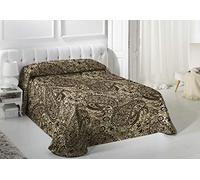 VIALMAN - Copriletto bouti Leggero, Marrone, 150 x 190 cm