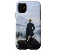 Viandante sopra la nebbia del mare di Caspar David Friedrich (1818) Custodia per iPhone 11