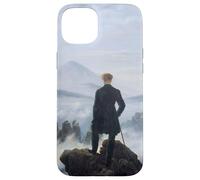 Viandante sopra la nebbia del mare di Caspar David Friedrich (1818) Custodia per iPhone 15 Plus