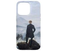 Viandante sopra la nebbia del mare di Caspar David Friedrich (1818) Custodia per iPhone 15 Pro Max