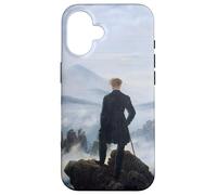 Viandante sopra la nebbia del mare di Caspar David Friedrich (1818) Custodia per iPhone 16