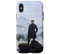 Viandante sopra la nebbia del mare di Caspar David Friedrich (1818) Custodia per iPhone X/XS