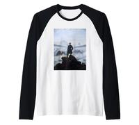 Viandante sopra la Nebbia del Mare di Caspar David Friedrich (1818) Maglia con Maniche Raglan