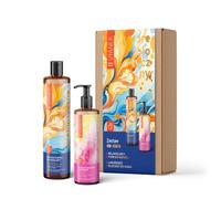 VIANEK Set Prebiotico per la Cura del Corpo - Latte Corpo Lenitivo 300 ml e Bagno Rilassante 400 ml - Idratazione, Protezione del Microbioma e Cura Naturale