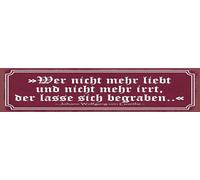 vianmo Cartello in legno, 10 x 46 cm, citazione Chi non ama più e non più sbagliato