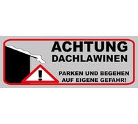 vianmo Insegna di latta 10x27 cm Achtung Dachlawinen Gefahr Deco Regalo Insegna