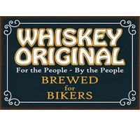 vianmo Insegna di latta 12x18 cm Whiskey original For the People Deco Regalo Insegna