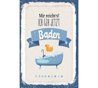 vianmo Insegna di latta 18x12 cm mir reicht´s ich geh jetzt Baden Deco Regalo Insegna
