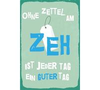 vianmo Insegna di latta 18x12 cm Ohne Zettel am Zeh ist jeder Tag ein guter Tag Deco Regalo Insegna