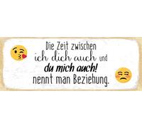 vianmo Insegna in legno 10x27 cm zwischen ich dich auch und du mich auch Beziehung Deco Regalo Insegna