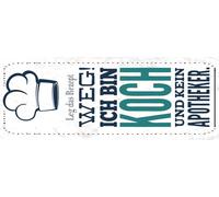 vianmo Insegna in legno 27x10 cm Leg Rezept weg ich bin Koch kein Apotheker Deco Regalo Insegna