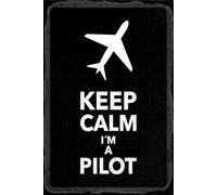 vianmo Insegna in legno 30x20 cm Keep calm i´m a Pilot Deco Regalo Insegna