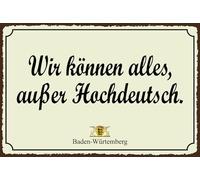 vianmo Insegna in legno 30x40 cm Wir können alles außer Schild Deco Regalo Insegna