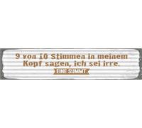 vianmo Targa in legno, 10 x 46 cm, 9 di 10 voci nella mia testa, decorazione regalo