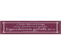 vianmo Targa in legno, 10 x 46 cm, citazione di ogni persona porta un incantesimo sul viso