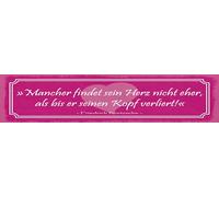 vianmo Targa in legno, 10 x 46 cm, citazione Mancher trova il suo cuore, non piuttosto, decorazione regalo