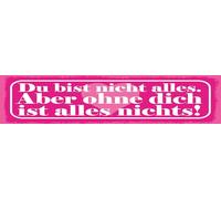 vianmo Targa in legno 10 x 46 cm Du bist nicht alles. Ma senza di te