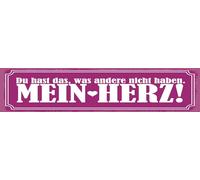 vianmo Targa in legno 10 x 46 cm Du hast das, was andere nicht haben. My Heart Deko Geschenk Schild