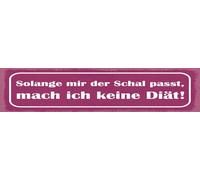 vianmo Targa in legno 10 x 46 cm Finché mir der Schal passt Deko Geschenk Schild