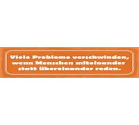 vianmo Targa in legno, 10 x 46 cm, i problemi scompaiono quando le persone parlano