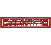 vianmo Targa in legno, 10 x 46 cm, in alcuni giorni c'è troppo, decorazione regalo