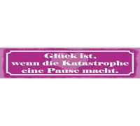 vianmo Targa in legno, 10 x 46 cm, motivo: fortuna quando la catastrofe fa una pausa, decorazione regalo