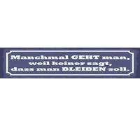 vianmo Targa in legno 10 x 46 cm perché nessuno dice che si vuole rimanere