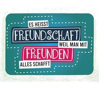 vianmo Targa in legno, 30 x 40 cm, amicizia perché si crea con gli amici, idea regalo