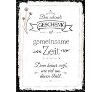 vianmo Targa in legno, 40 x 30 cm, il regalo più bello è il tempo comune