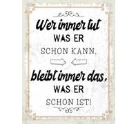 vianmo Targa in legno, 40 x 30 cm, scritta in lingua tedesca "Chi fa quello che può"