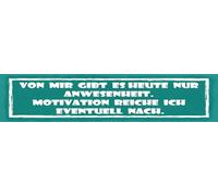 vianmo Targa in metallo, 10 x 46 cm, motivo: scritta in lingua tedesca "Von mir gibt es heute nur Präenheit nur Präsentenheit Geschenk Schild