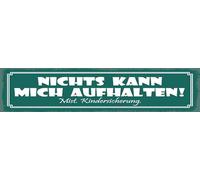 vianmo Targa in metallo, 10 x 46 cm, motivo: scritta "Nichts kann mich aufhalten"