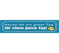 vianmo Targa in metallo, 10 x 46 cm, scritta "heute ist ein guten Tag"