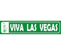 vianmo Targa in metallo 10 x 46 cm Viva Las Vegas Statua della Libertà Decorazione Regalo