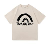 Viaopo T-Shirt da Uomo E da Donna Tur-NS-Tile 2025 Album Print Hip-Hop T-Shirt Retro in Cotone A Maniche Corte Streetwear Oversized Sports Top XS-3XL-Khaki||l