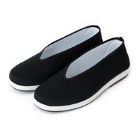 Viaoragiosa Scarpe di Stoffa,Scarpe Taichi per Uomo,Scarpe da Ginnastica Kung Fu Taichi,Scarpe di Stoffa Cinesi,Design con Fascia Elastica,per Lavoro,Passeggiate,Volta Libero e Altre attività,