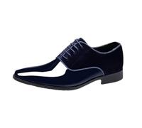 Viaoragiosa Scarpe Uomo Eleganti,Scarpe Stringate Uomo,Scarpe Uomini Formale Affare,Tomaia Liscia,Facile da Abbinare,Vintage Elegante,per Uomini,Lavoro,Feste E Matrimoni