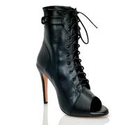 Viaoragiosa Stivali da Ballo,Heels Dance Shoes,Latin Dance Boots,Stivaletti Salsa Ballo,Stivali da Ballo Latino da Donna, Stivali da Ballo per Feste di Matrimonio,con Lacci,per spettacoli di Festa