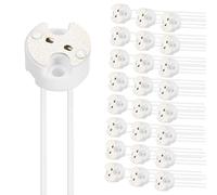 VIAPUICE G4 - Zoccoli per lampada con connettore in silicone, 200 mm, 30 pezzi, colore: Bianco