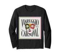 Viareggio Carnival Maschere Vivaci e Spirito Festivo Maglia a Manica
