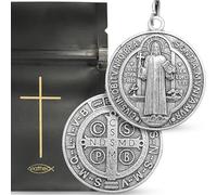 Viatheo Autentica Medaglia Miracolosa della Vergine Maria - Gioiello religioso cattolico in argento per donna e uomo - Ciondolo cristiano simbolo di fede - Idea regalo battesimo comunione