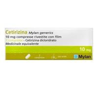 Viatris - Cetirizina 10 mg - Compresse Rivestite Antistaminico Per Rinite Allergica 7 Compresse