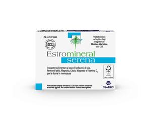 Viatris Estromineral Serena Integratore Menopausa Benessere Ossa, 20 Compresse