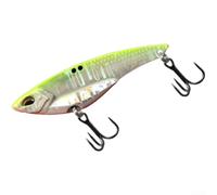 VIB Lure 56 mm con angolo di coda ottimizzato migliora la manovrabilità e riduce il rischio di impigliamento nelle zone di pesca strutturate (bianco giallo)