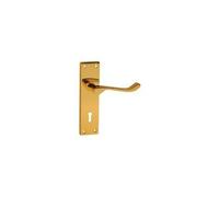 VIBE - 6513 Leva di Scorrimento Vittoriano Blocco Maniglia IN Ottone