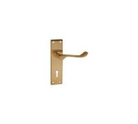 VIBE - 6515. - MANIGLIA PER PORTA A LEVA VITTORIANA IN RAME SATINATO