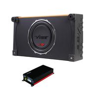 Vibe BAMIT12 300W RMS Audio Auto Subwoofer Recinto Con Vibe POWERBOX400.1M Amp