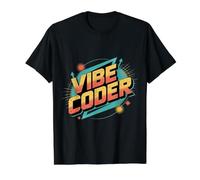 Vibe Coder Software Programmer Developer Coding - Maglietta con Stampa Grafica Economica, Uomo, Nero, L
