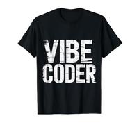 Vibe Coder Software Programmer Developer Coding - Maglietta con Stampa Grafica Economica, Uomo, Nero, M